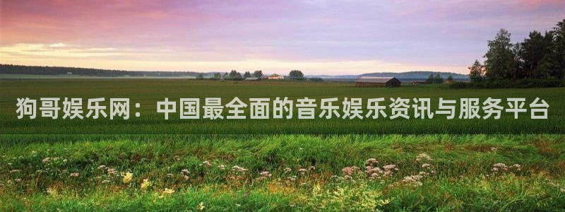 yy易游平台：狗哥娱乐网：中国最全面的音乐娱乐资讯与服务平台
